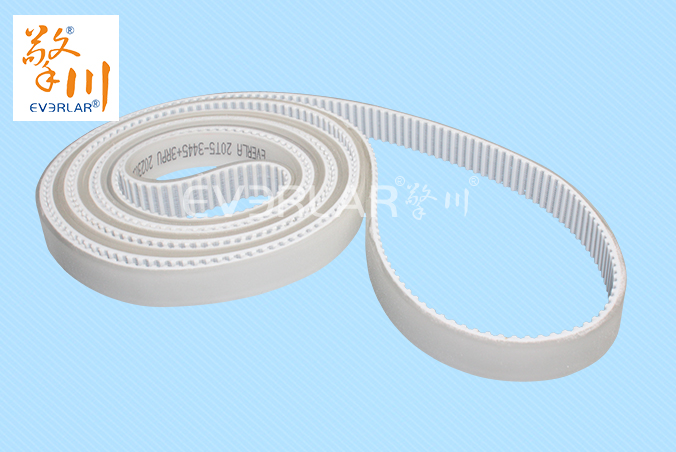 半透明軟PU同步帶磨邊機同步帶定制